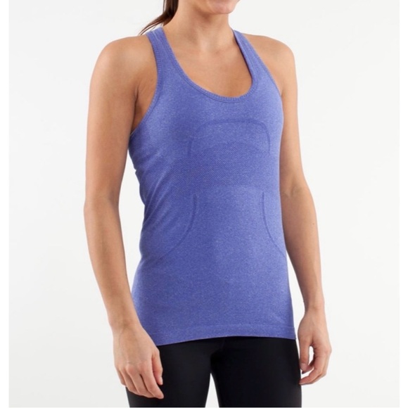 lululemon athletica Tops - Lululemon Run: Swiftly Racerback in Pigment Blue Size 6